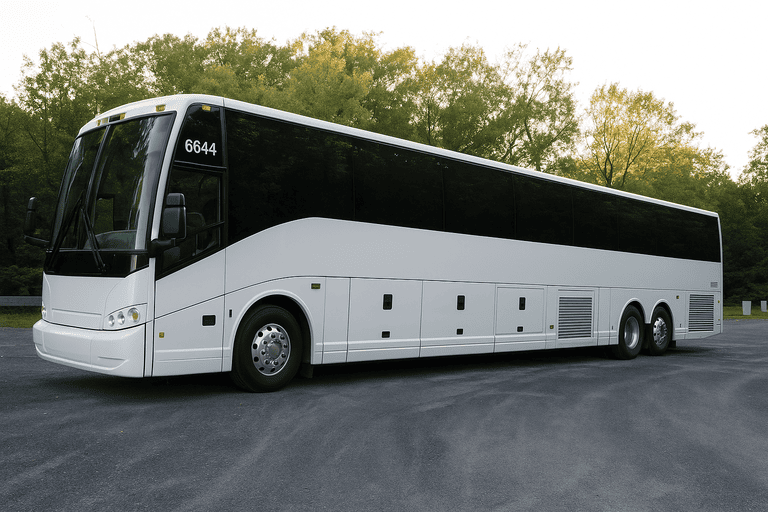 exterior of Missouri City Coach Bus Service coach bus