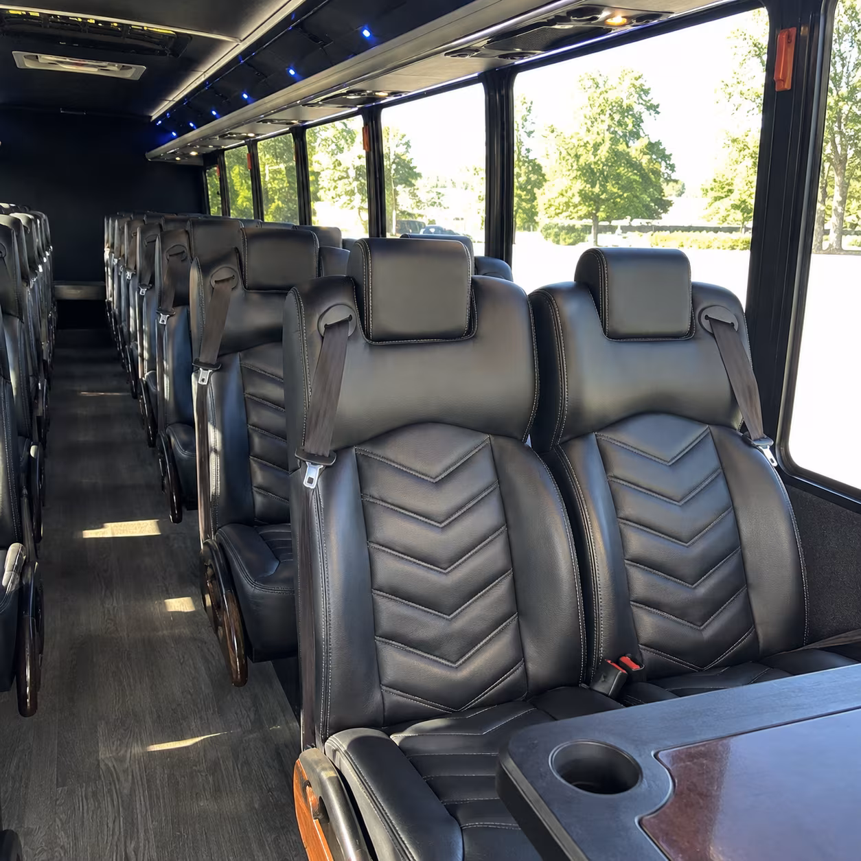 charter buses for multi venue missouri city wedding weekends