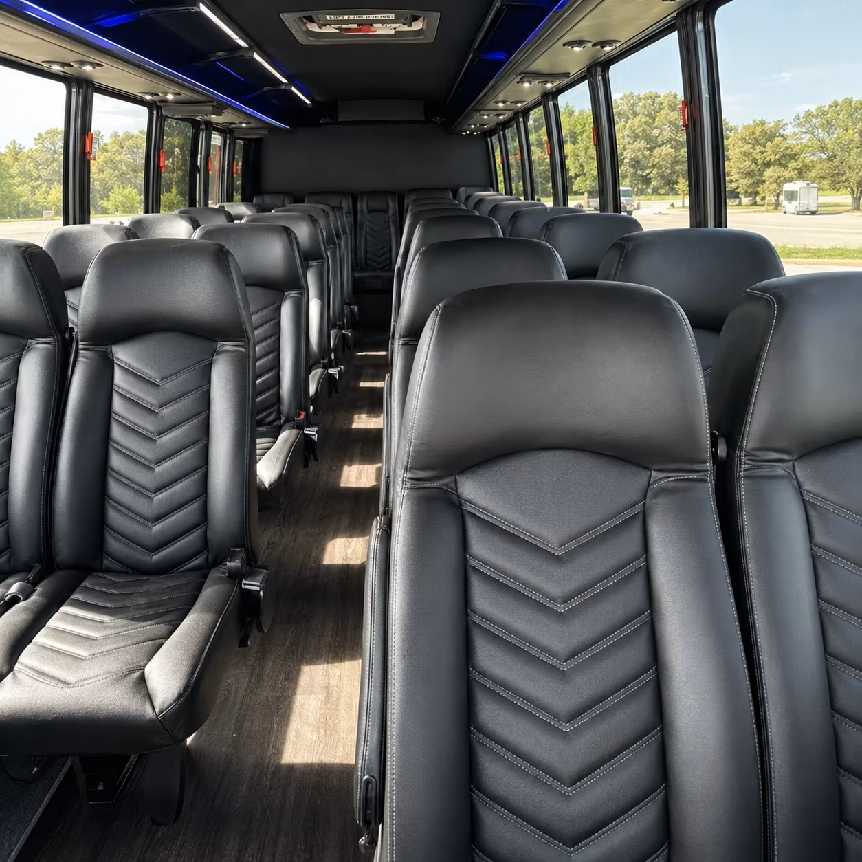 missouri city 25 passenger minibus inside