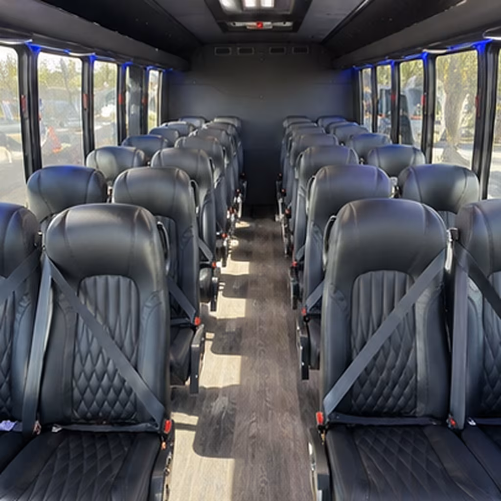 missouri city 28 passenger minibus inside