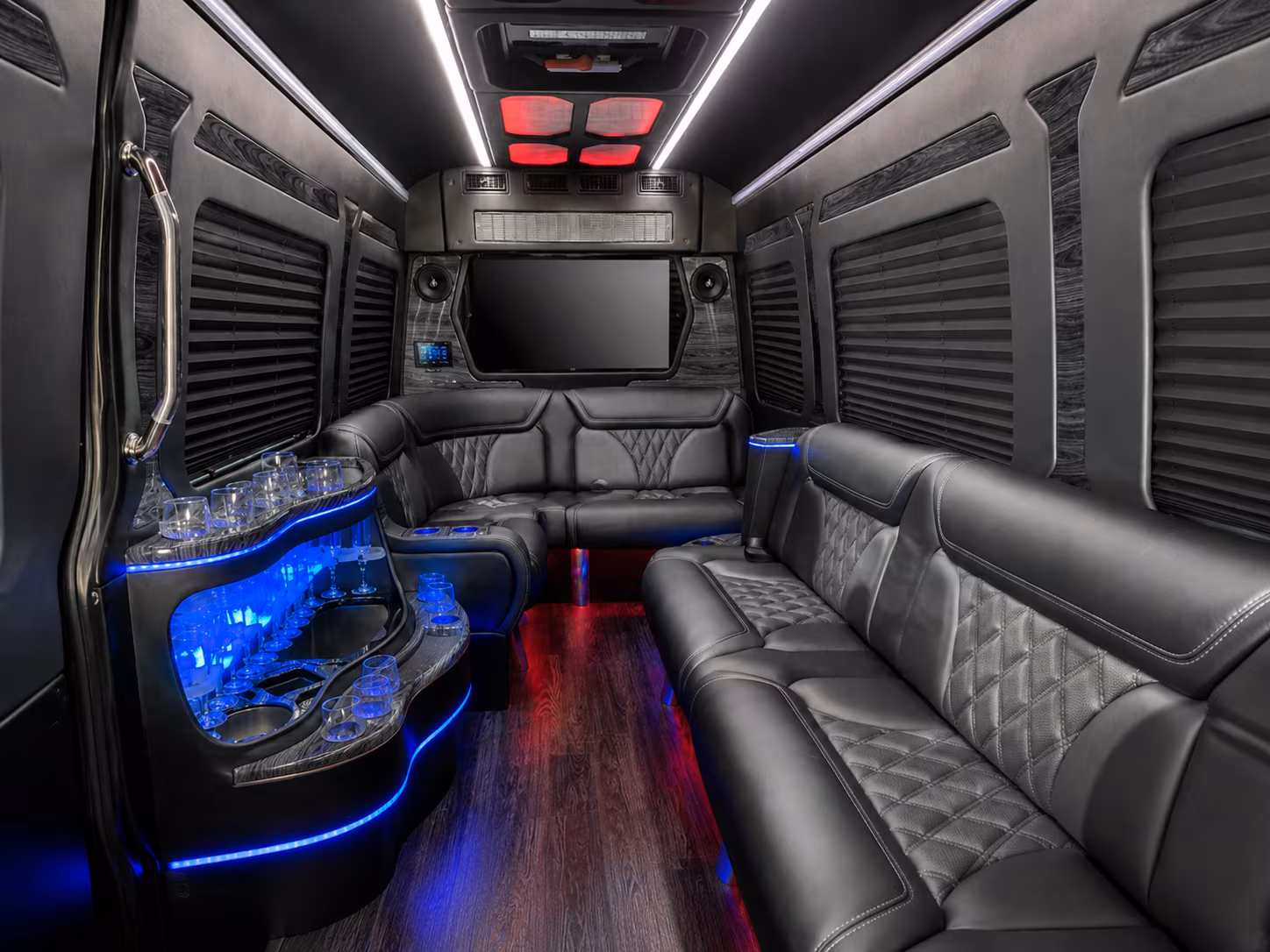 missouri city sprinter limousine inside