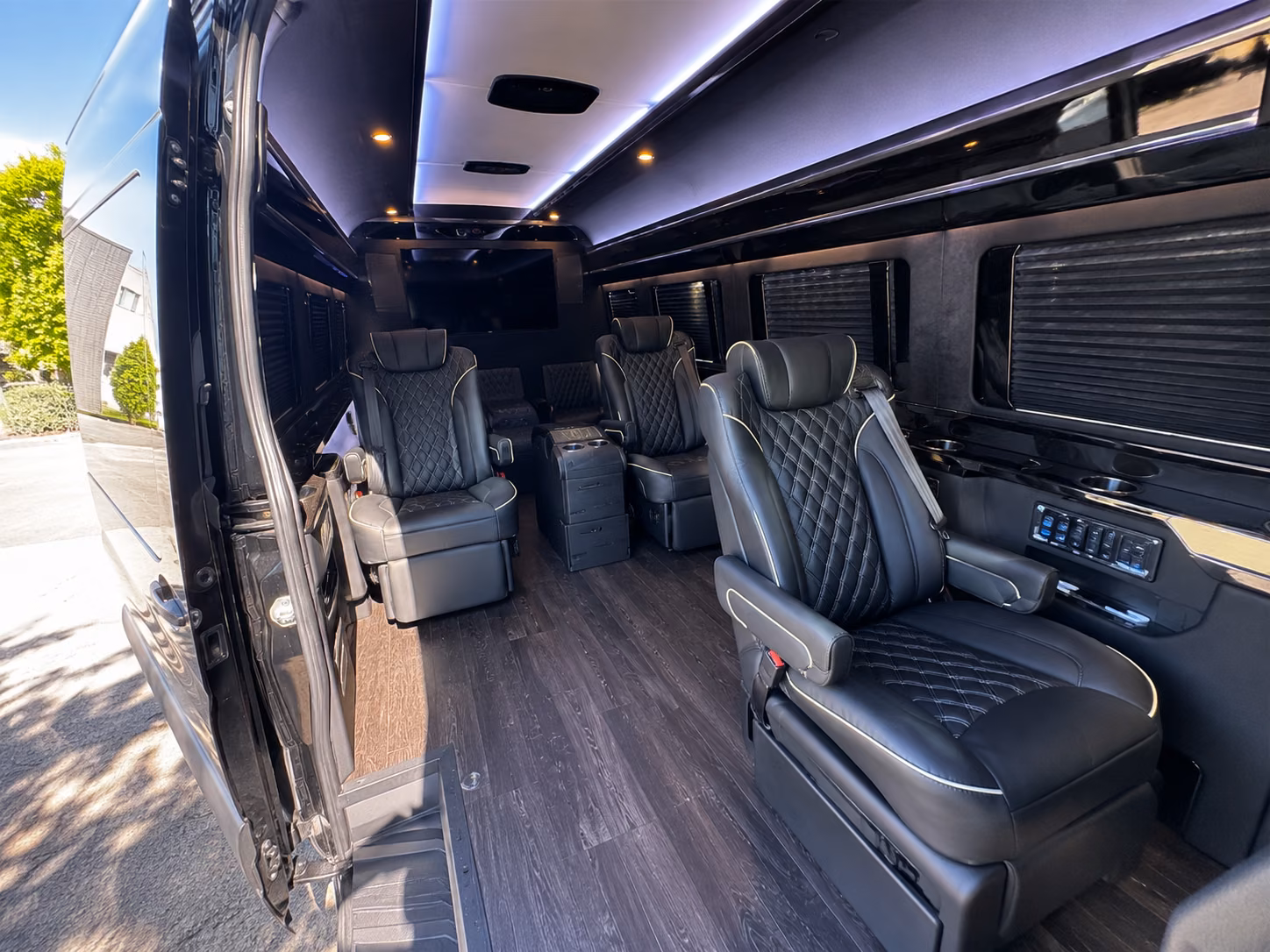 missouri city sprinter van with driver interior