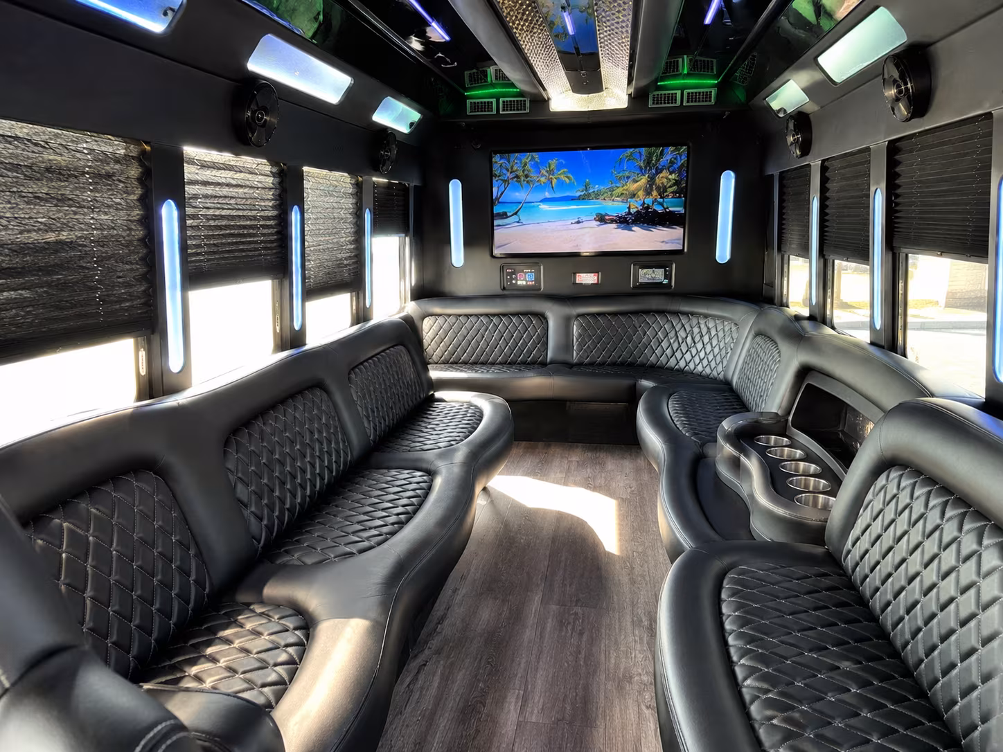 sugar land town square fort bend county entertainment party bus rental